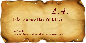 Lázorovits Attila névjegykártya
